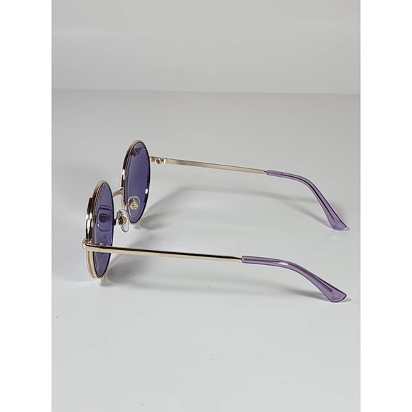 FGX by Foster Grant Gold & Purple Full Round Metal Frame Sunglasses 52077FGX500 - Picture 4 of 11